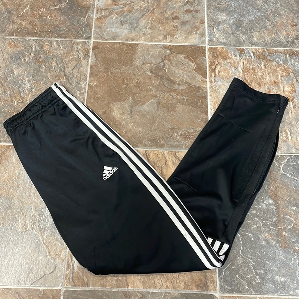 Black adidas joggers
